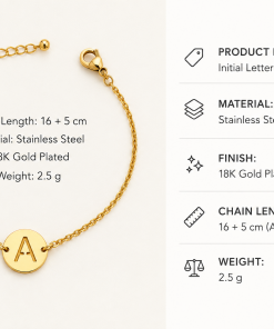 Bracelet Letter Stainless Steel  chain Letter