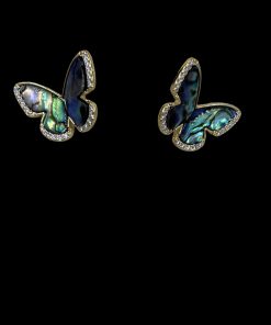 Butterfly colour stud earring 399