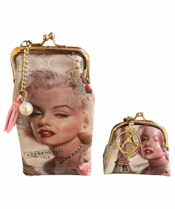 Vintage Lady Glasses Case & Wallet
