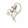 Brooch Foxes In Heart