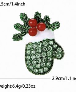 Brooch-Christmas-Mitten