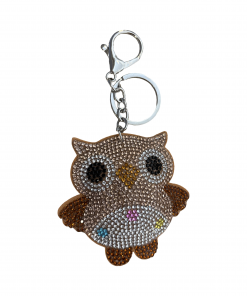 Key chain shine Rhinestones OWL style 1