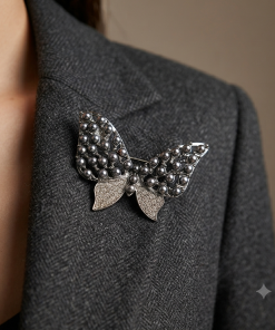 Alternative view of Pearl Butterfly Brooch Collection