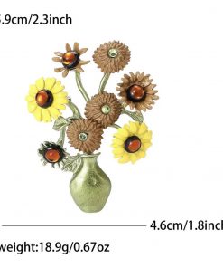 Brooch -Flower Vase