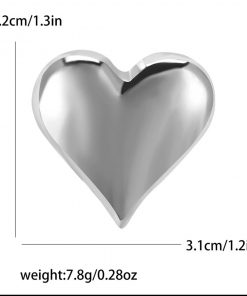 Brooch Heart Solid