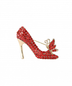 Brooch High Shoes Rhinestones