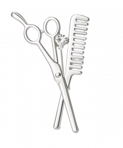 Brooch Scissors and comb