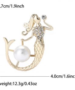 Mermaid Pearl Brooch