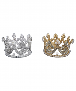 Elegant Pearl Crystal Crown