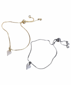 Bracelet Heart Adjustable Chain Kid Size