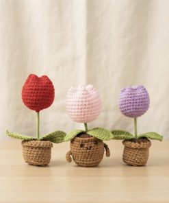 Crochet Tulip Pot