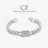 Bracelet  bangle  silver tone