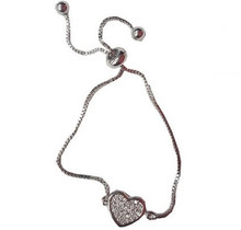 Bracelet Heart Adjustable Chain
