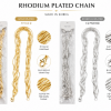 Rhodium Plated Snake Chain