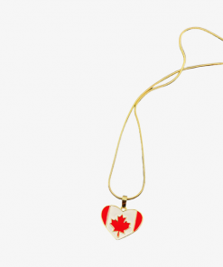 Canadian Heart Maple leaf Pendant