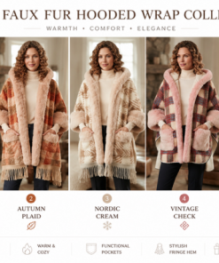 Alternative view of Luxury Hooded Faux Fur Wrap