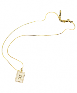 Alternative view of Crystal Initial Charm-Necklace & Bracelet