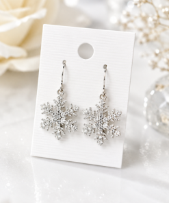 Alternative view of Necklace or Earring -Snowflake