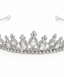 Hair tiara - Large Gems 13 Ovals Sticking Up