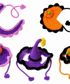 Crochet Halloween Pet Collar  Collection