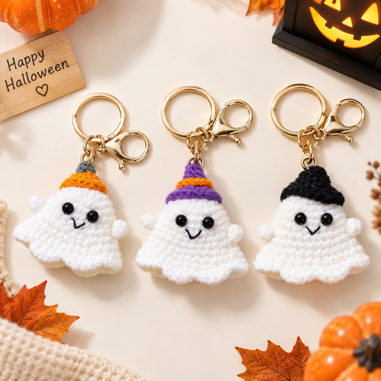 Crochet Halloween Keychain Collection