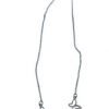 Necklace- 5 butterflies on mid silver or pearl chain 20"