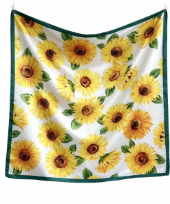 Garden Bloom Scarf  90 x 90 cm