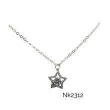 Necklace- star crystal with diamond look inside