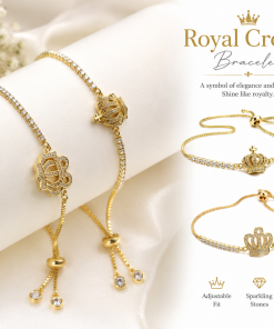 Royal Crown Bracelet Gold