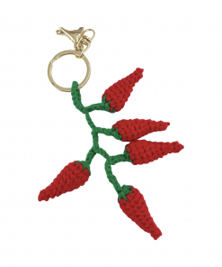 Crochet Keychain Chilli Red
