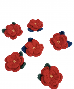 Crochet Brooch Poppy