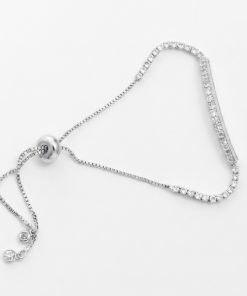 Bracelet bar with stone Color Silver