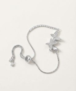 Bracelet Butterfly adjustable Cz Bracelet
