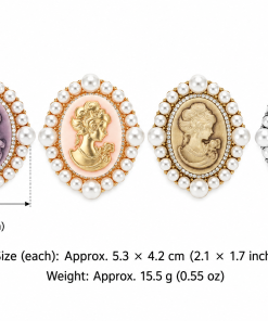 Vintage Cameo Pearl Brooch