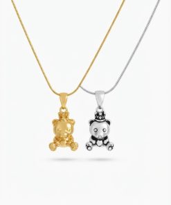 Teddy Bear Necklace with Heart