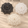 Lace Parasol Size Diameter 45 Cm