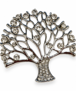 Alternative view of Rhinestone Tree Tree of Life Brooch