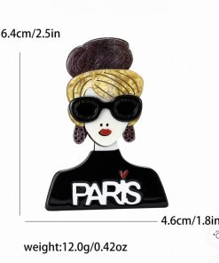Chic Lady Brooch-Paris Style