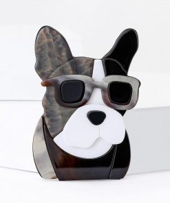 French bulldog with Sunglasses Brooch